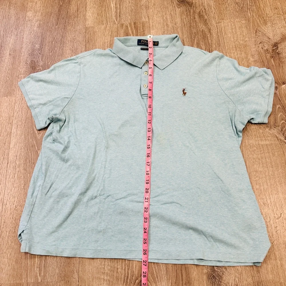 Polo Ralph Lauren Polo Mens XL Light‎ Blue Classic Fit Short Sleeve Polo Shirt